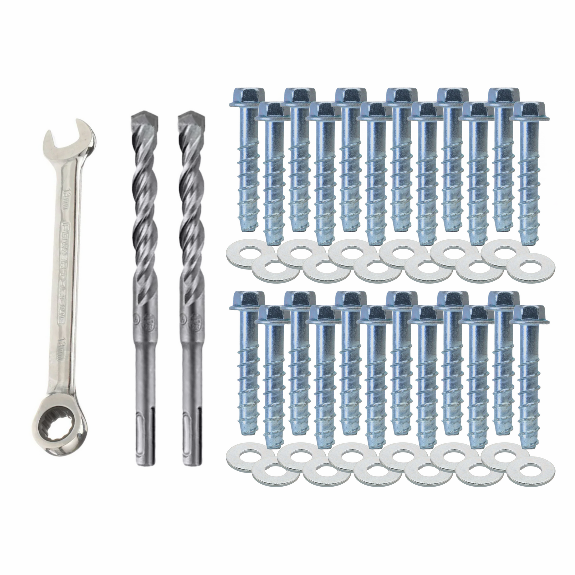 Solar Mounting Kit Concrete Slab/Footing Anchor Bolt For IR-15/IR-30/IR-35A/IR-45ASA - Integrity Solar Supply - Ground Mounting Kits